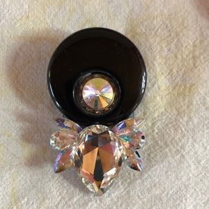 VINTAGE LARGE RHINESTONE 1980’s brooch